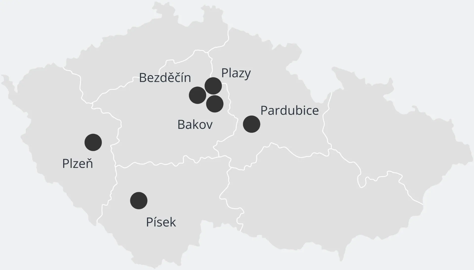 Mapa ČR